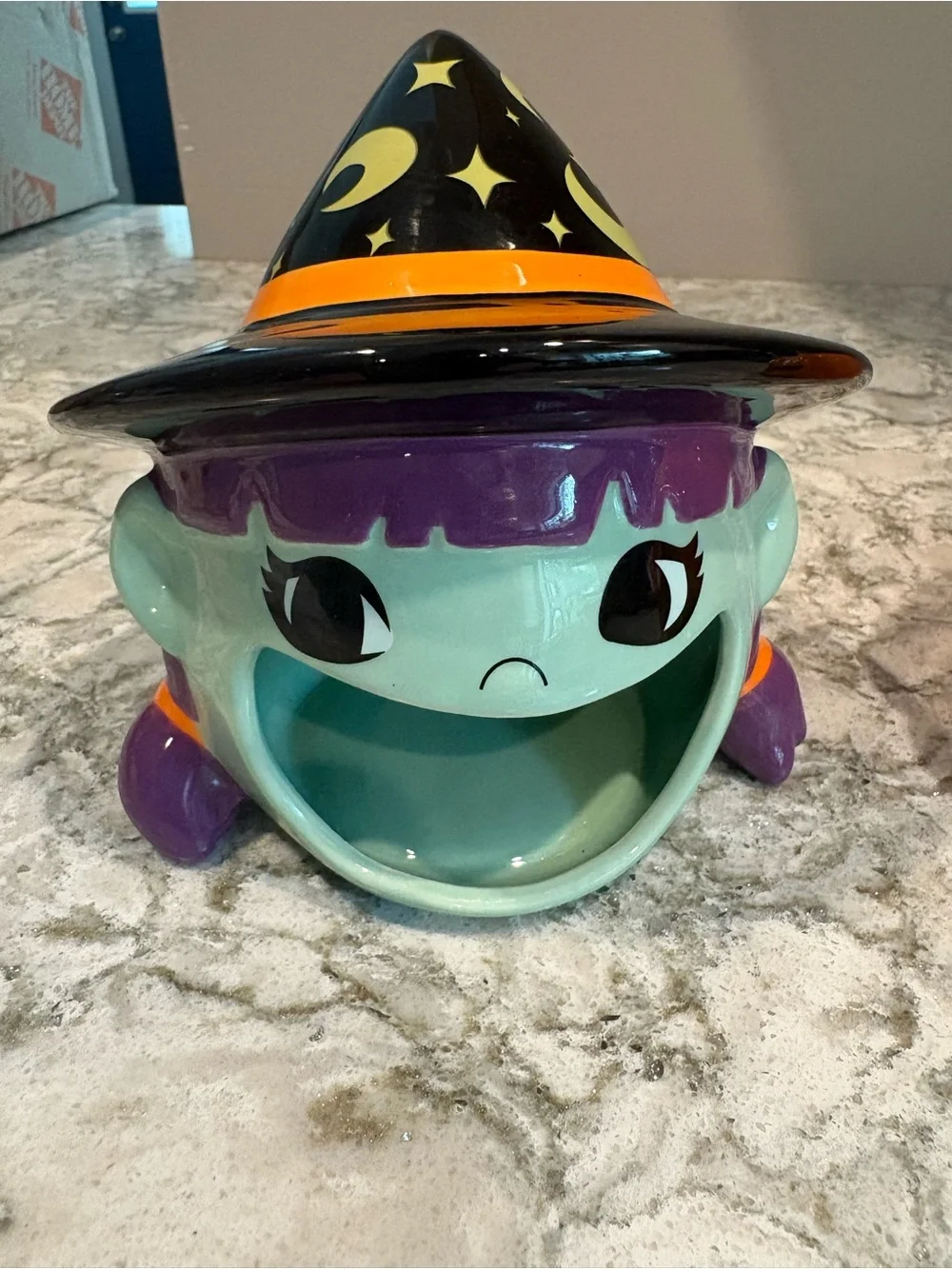 Target Halloween 2020 Set of Ceramic Halloween Witch and Pumpkin Candy Holders